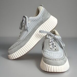 White Mountain Dynastic Platform Sneakers Womens Size 7M Gray Boho Streetwear